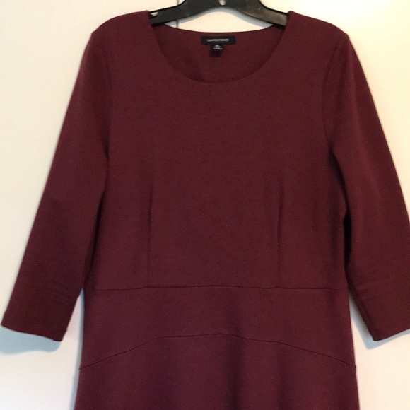 Lands' End Dresses & Skirts - Women’s 3/4 sleeve Ponte Flounce dress, Lands End size 10-12